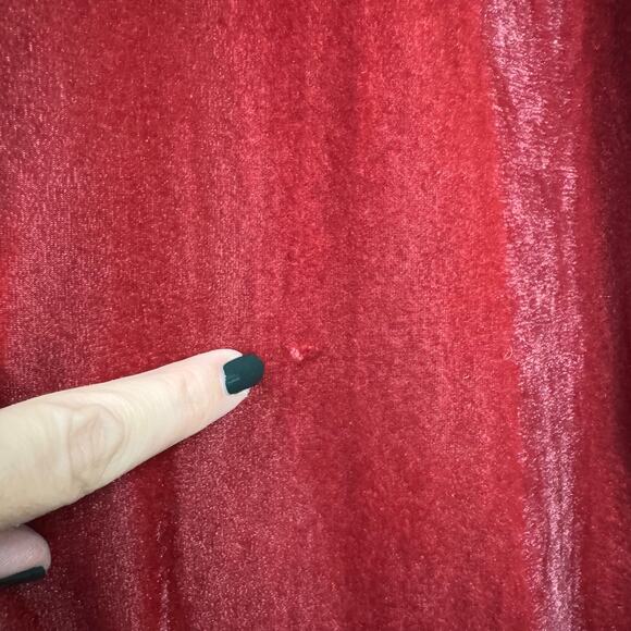 SOFT SURROUNDINGS Boyfriend Button Down Shirt Velour Tunic Length Size L Boho - Picture 7 of 9